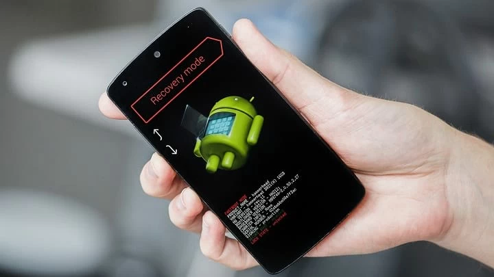 Android-Telefon steckt im Wiederherstellungsmodus fest