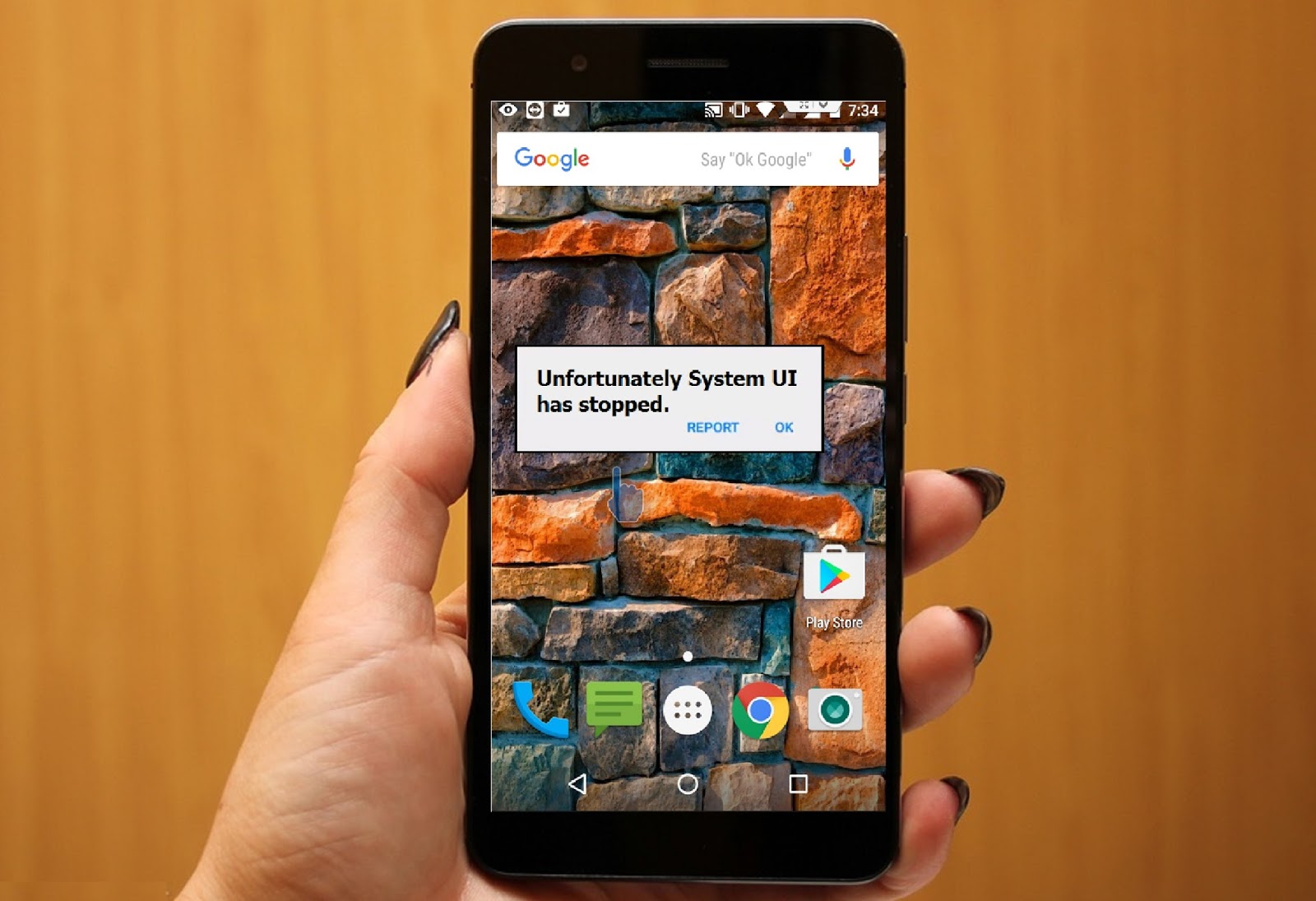Behebung "Leider, System-UI wurde gestoppt” Fehler in Android