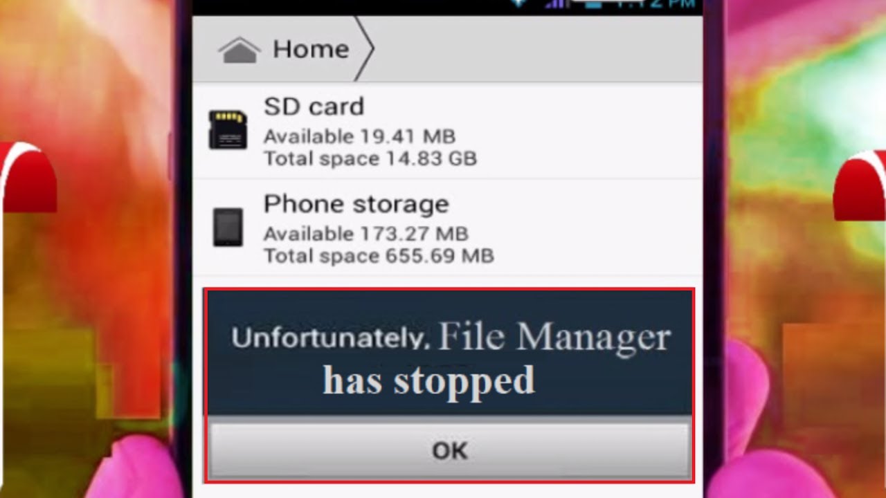 Beheben Leider Dateimanager gestoppt auf Android
