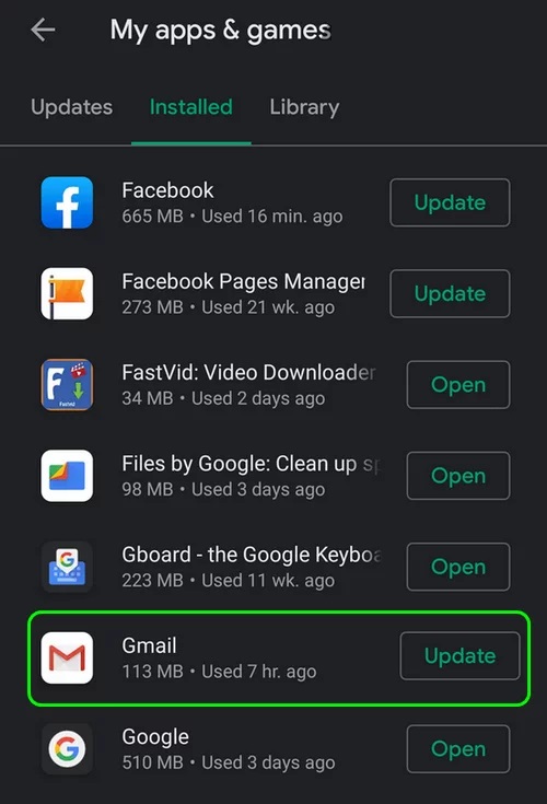 update-gmail
