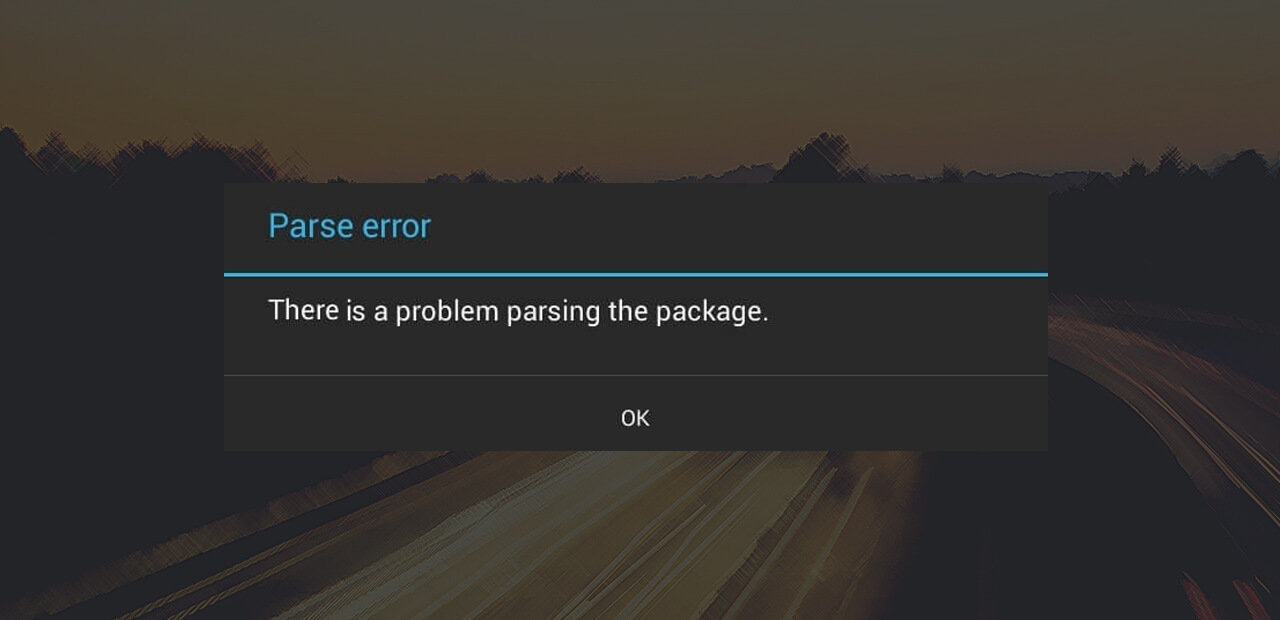 Behebung Es gab ein Problem beim Parsing des Pakets Auf Android