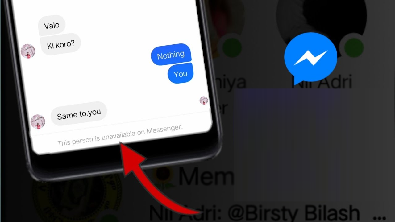 Behebung Diese Person ist im Messenger nicht verfügbar