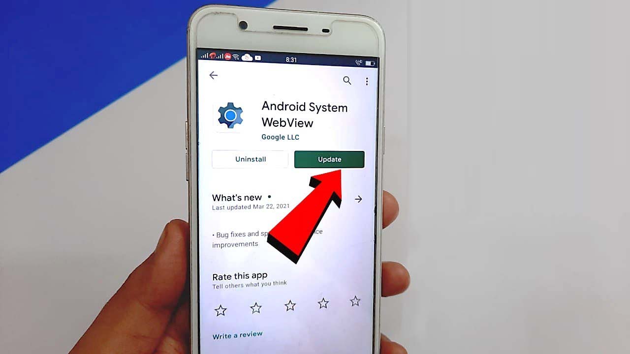 Beheben Android System WebView wird nicht Aktualisierung