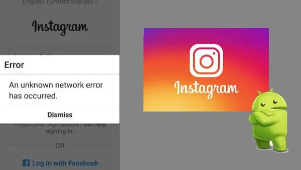 Behebung Ein unbekannter Netzwerkfehler ist aufgetreten auf Instagram
