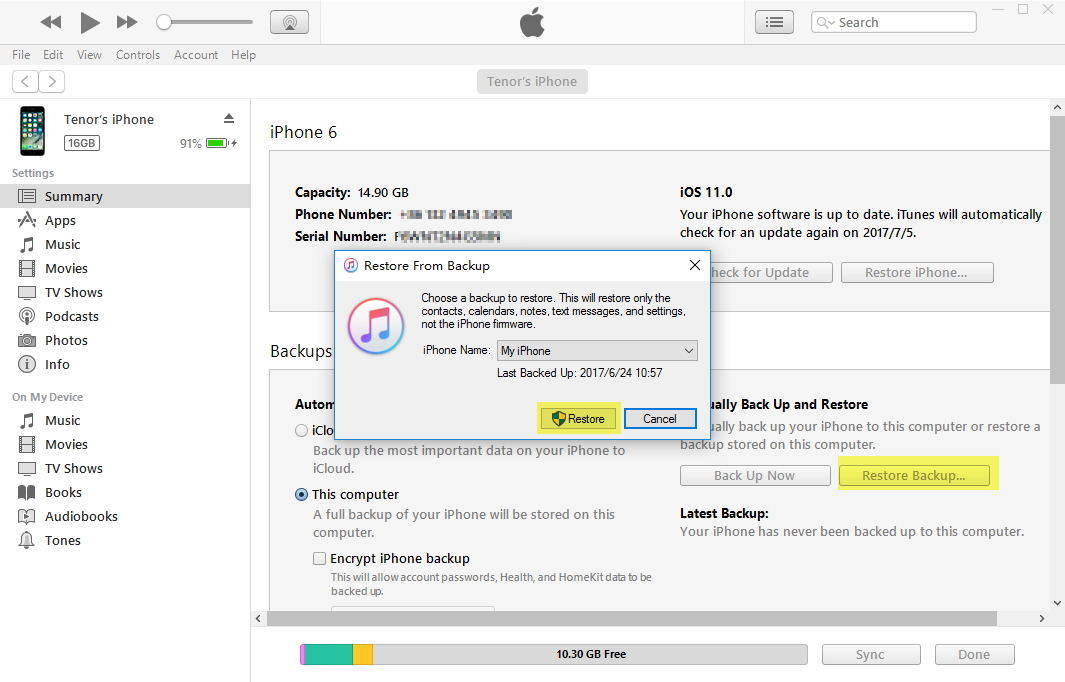 restore-from-iTunes-backup