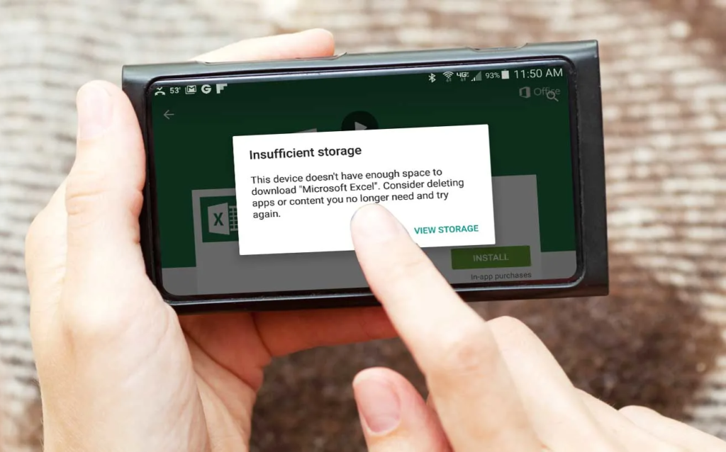 Behebung 'Nicht genügend Speicher verfügbar' Fehler auf Android