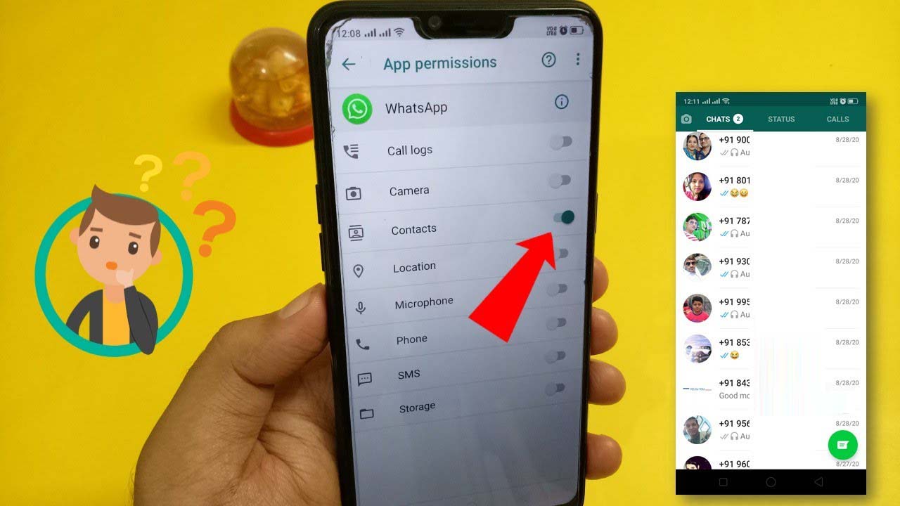 Behebung WhatsApp wird nicht angezeigt Kontaktname