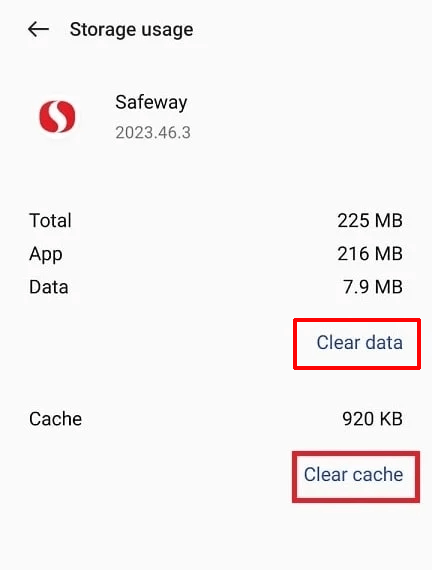 clear-cache-safeway
