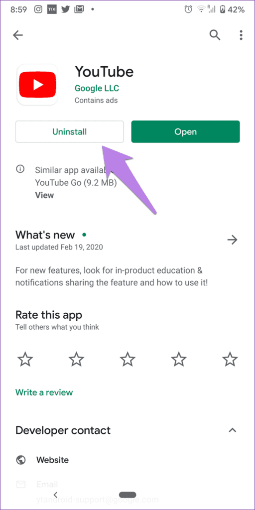 uninstall-youtube