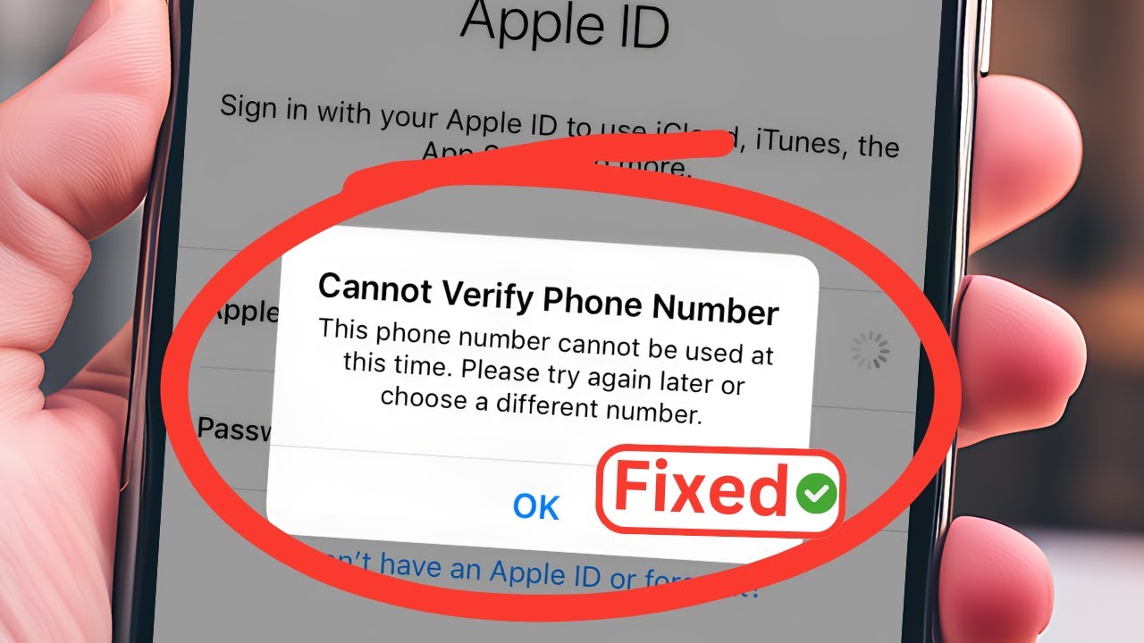 beheben Sie das Problem: Telefonnummer kann nicht verifiziert werden Für Apple-ID